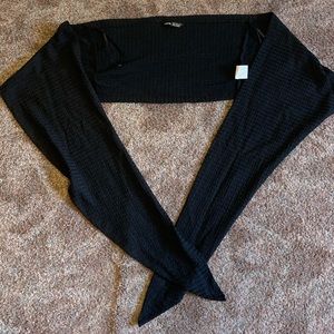 black wrap top